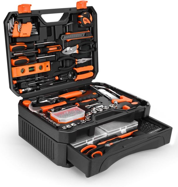 Household Hand Tool Kit Perfect for Home and DIY Repairs