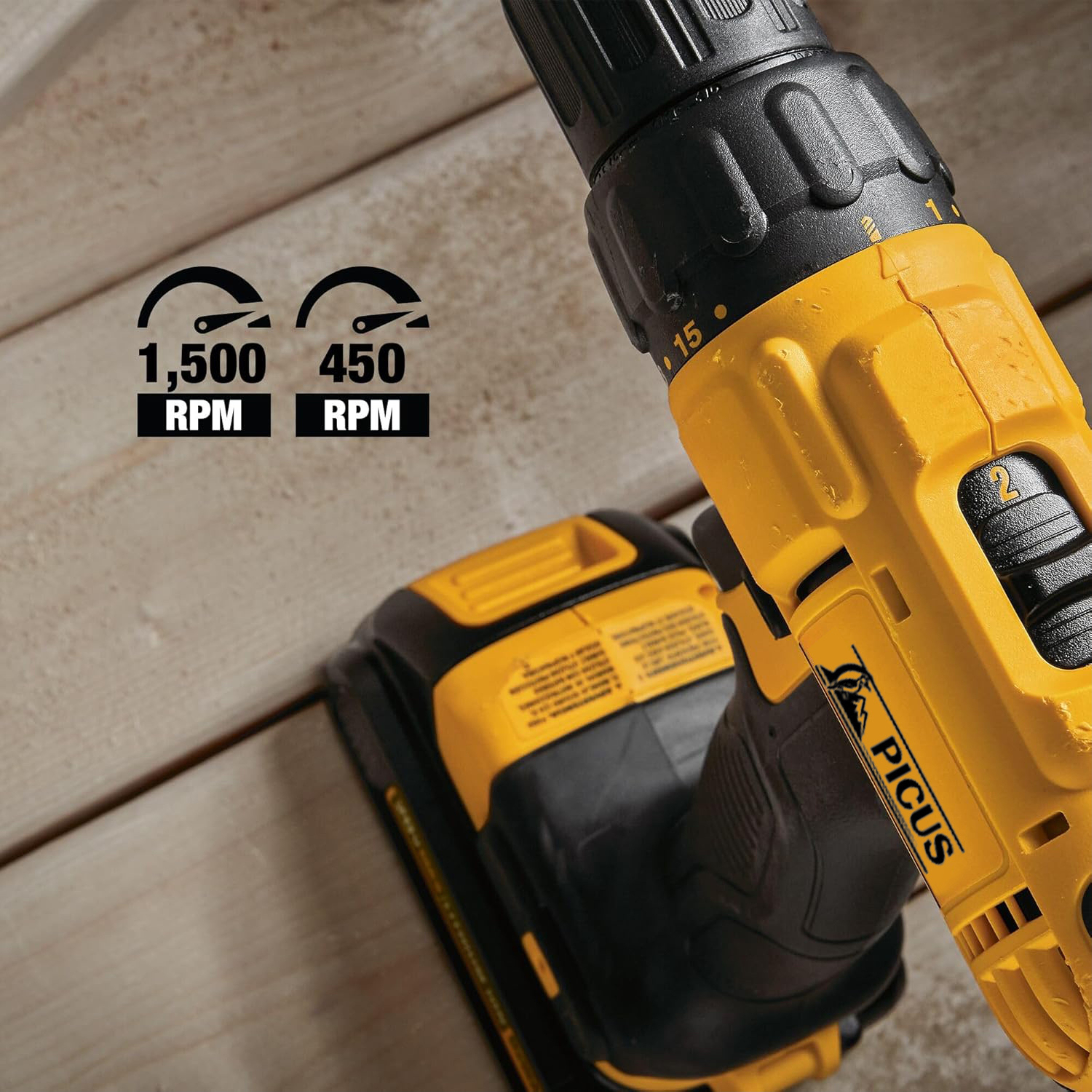 20V Max Cordless Drill Driver Set,2 Speed with High Performance Motor