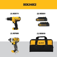 20V Max Cordless Drill Driver Set,2 Speed with High Performance Motor