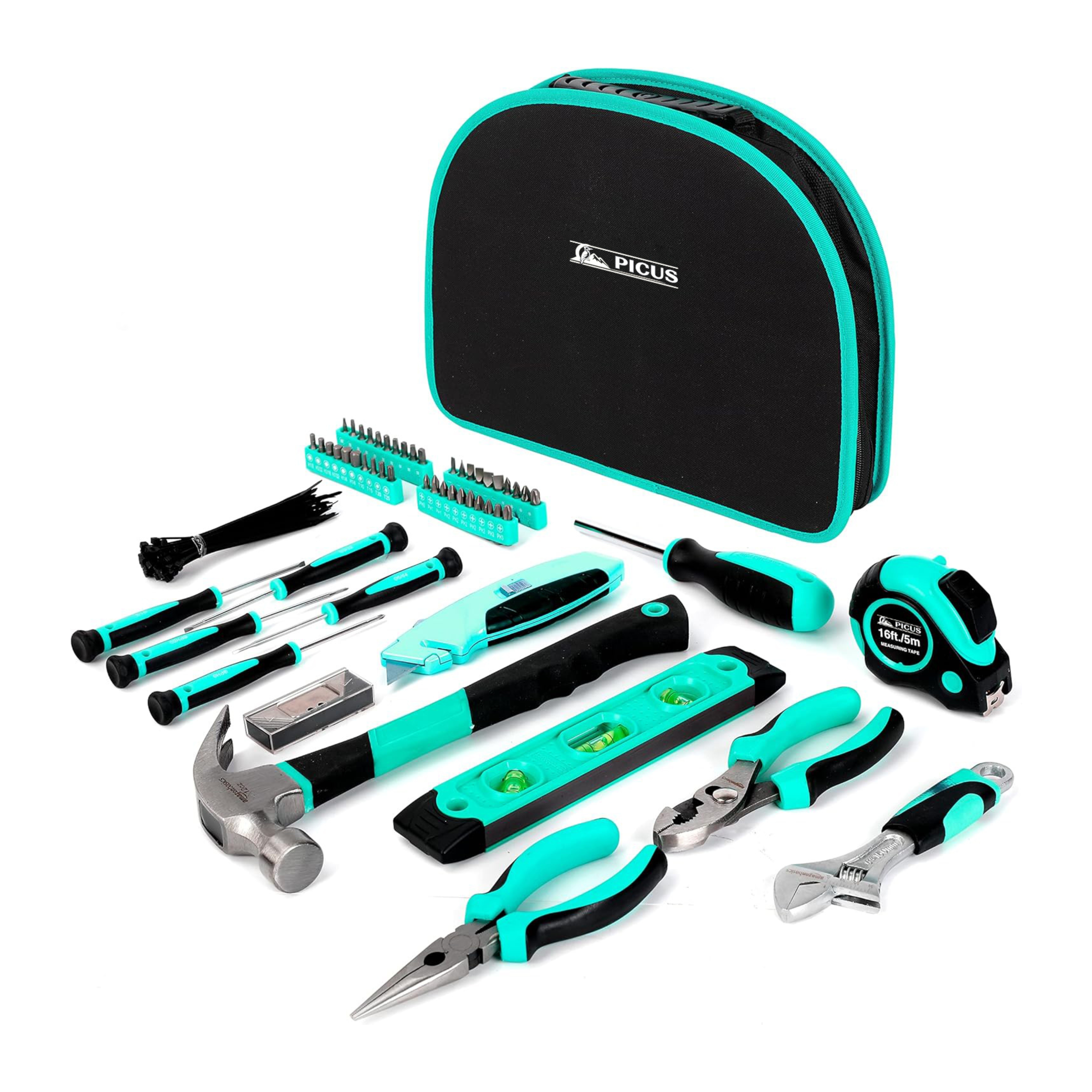 Hardware Tool Set with Easy Carrying Round Pouch