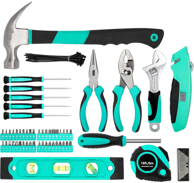 Hardware Tool Set with Easy Carrying Round Pouch