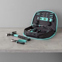Hardware Tool Set with Easy Carrying Round Pouch