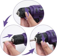 150 Piece tool set for cordless drill