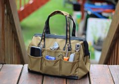 Wide-Mouth Tool Bag 14inch, Gear Bag, Multiple Purpose - for Plumbers, Electricians, Handymen Also Good for Daily Use
