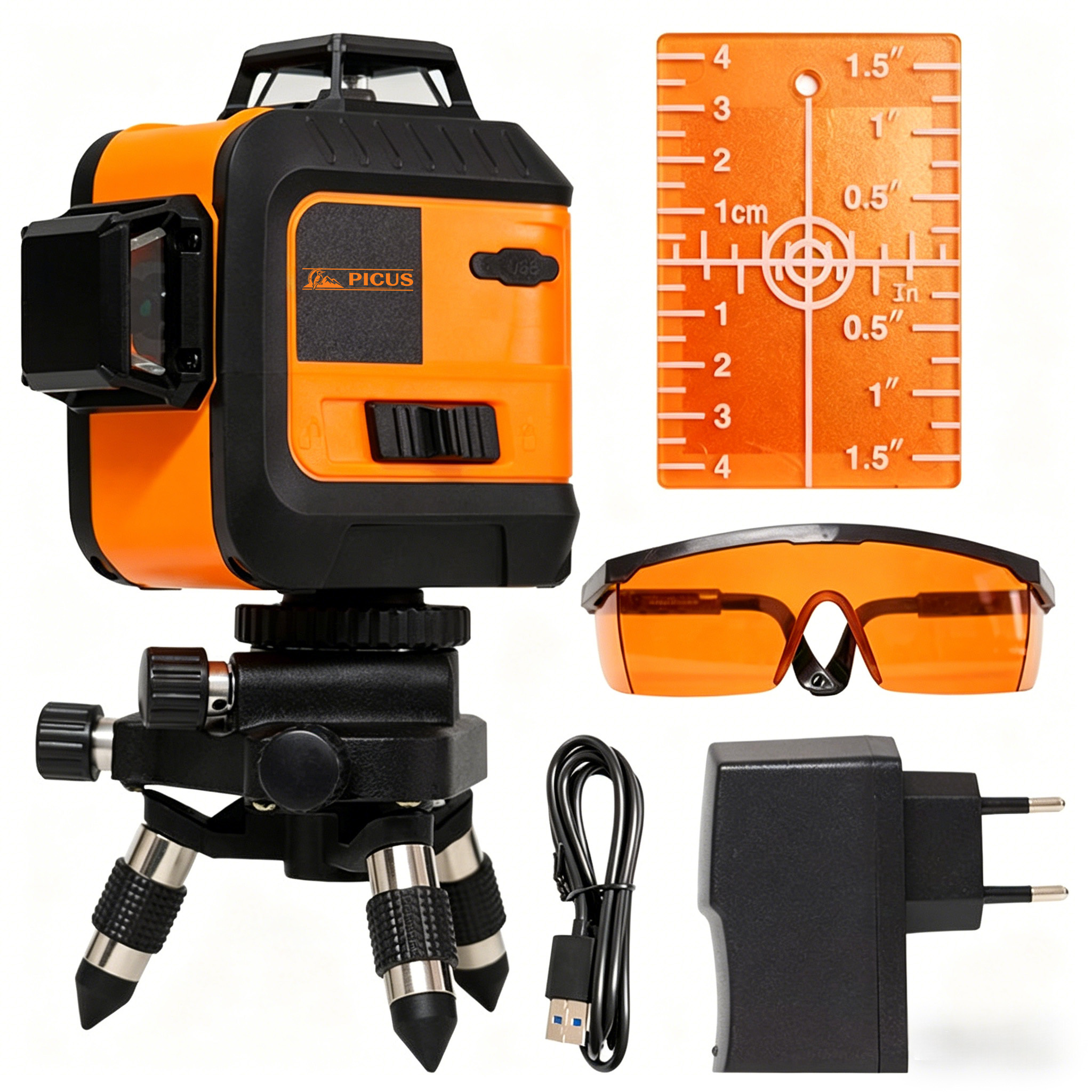 Good Design Lithium Power Tools Laser Line Level Professional Rotary Laser Level Super Powerful Green Level Laser with Light