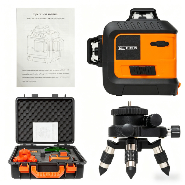 Good Design Lithium Power Tools Laser Line Level Professional Rotary Laser Level Super Powerful Green Level Laser with Light