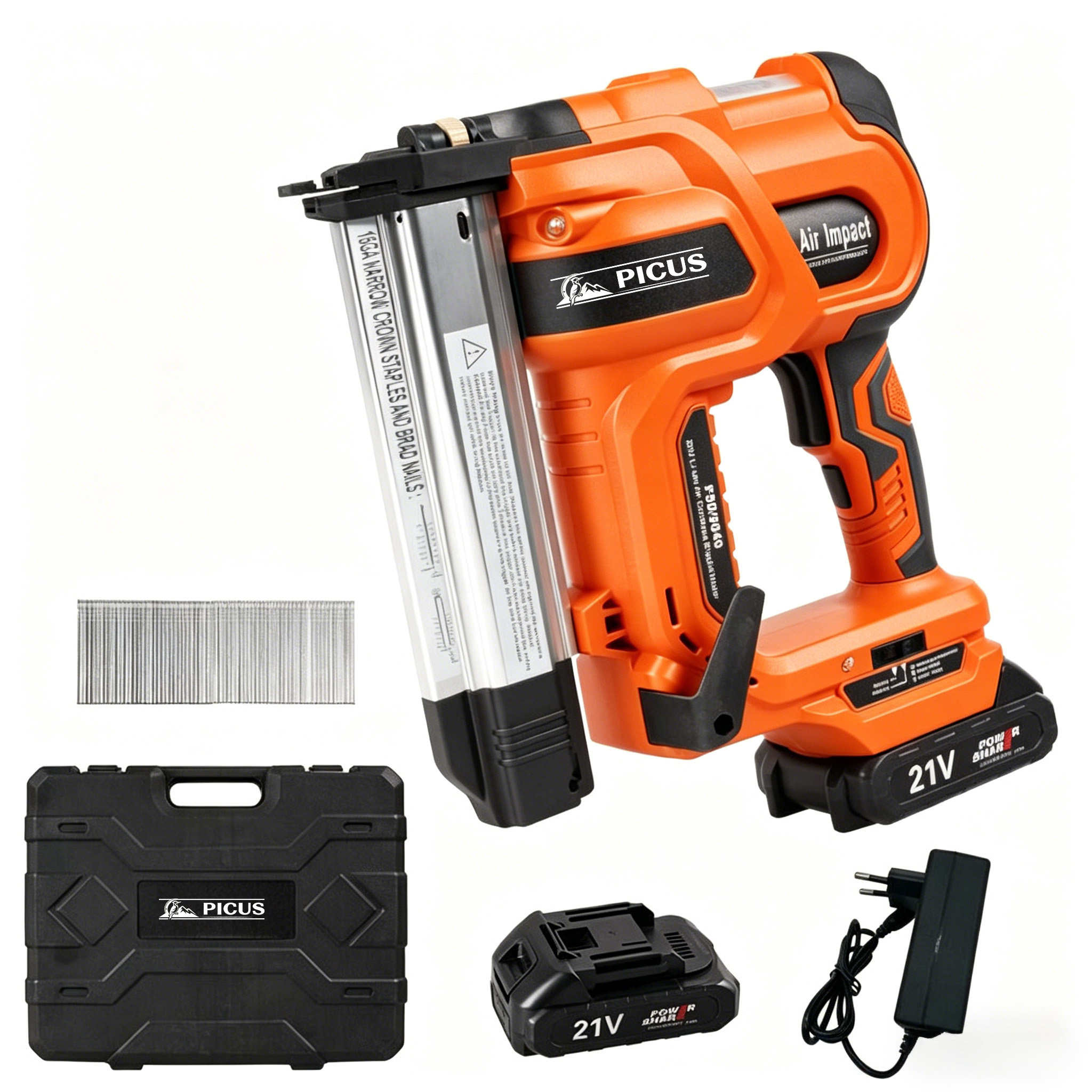 Heavy Duty Power PASLOD NAIL GUN Nail Gun Cordless Air Nail Gun for Wood Power Tools Set