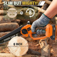 20v 6-in-1 Power Tool Set for Jobsite Wrench Drill Chainsaw Angle Grinder Pruning Shear Hammer Combo Kit Cordless Tool Set