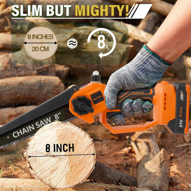 20v 6-in-1 Power Tool Set for Jobsite Wrench Drill Chainsaw Angle Grinder Pruning Shear Hammer Combo Kit Cordless Tool Set