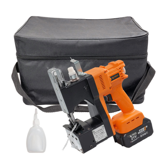 Lithium Battery Manual Bag Sewing Sealing Machines for Woven Sacks Rice Bag Closer Textile Industry Seaming Tool