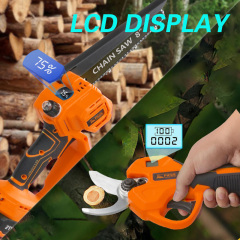 3 in 1 Power Tool Set Electric Chainsaw Pruning Shears With Telescopic Extension Rod for Garden Tree Branch Cutting