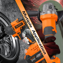 20V Cordless Drill Combo Kit Drill Driver and Angle Grinder 2.0Ah Batteries and Fast Charger 2 in 1 Power Tool Set