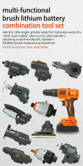 Excellent Perform Power Tools Combo Kit Cordless Lithium Power Tool Set Multifunction Li-Ion Battery Power Tool Set