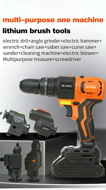 Excellent Perform Power Tools Combo Kit Cordless Lithium Power Tool Set Multifunction Li-Ion Battery Power Tool Set