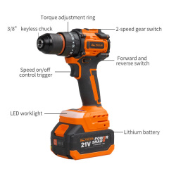 Brushless Cordless 5 in 1 Tool Set Power Wrench 350N Impact Drill Angle Grinder Hammer Chainsaw Brushless Machine Power Tool Set