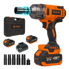 PICSU PKS-040 21V 800NM Torque Brushless Impact Wrench Li-ion Battery Cordless Industrial Professional Power Tool for Car Truck