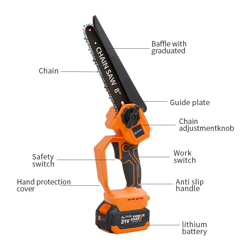 Brushless Cordless 5 in 1 Tool Set Power Wrench 350N Impact Drill Angle Grinder Hammer Chainsaw Brushless Machine Power Tool Set