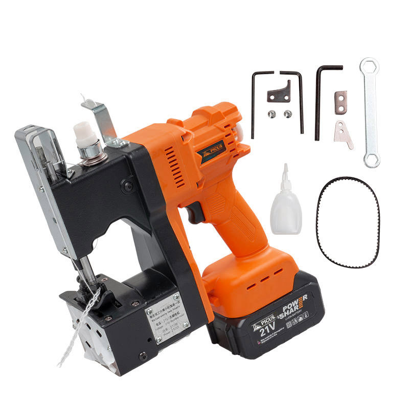 Lithium Battery Manual Bag Sewing Sealing Machines for Woven Sacks Rice Bag Closer Textile Industry Seaming Tool