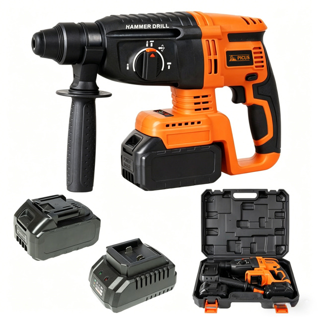 High Power Portable Cordless Electric Concrete Breaker 800W Rotary Hammer Drilling Machine Battery Construction Wholesale PICUS