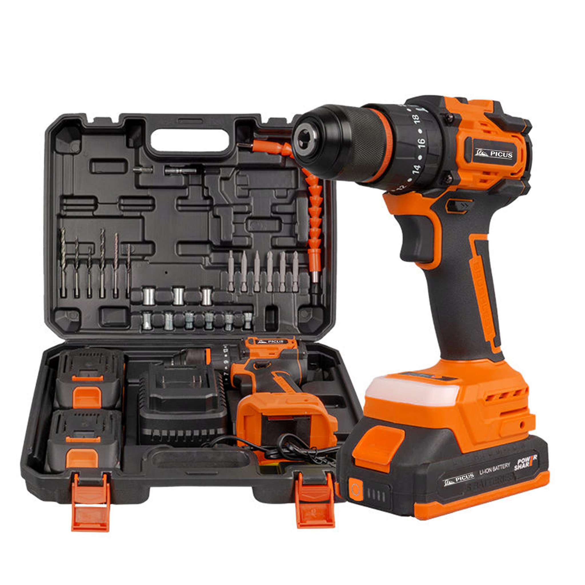Multi-Function Portable 21V Lithium Electric Impact Cordless Power Drill with Cheap Price OEM Supported Hand Tools
