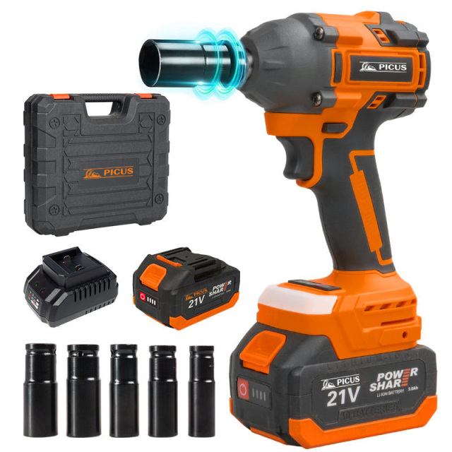20V 1/2 Inch 350 N Factory Direct Sales Industrial Grade Impact Wrench LED Work Light Wear-resistant for Car Repair Home Use DIY