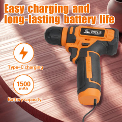 Customizable 8V Wireless Electric Impact Drill Machine 10mm Cordless Power Lithium Battery Tool Box Variable Speed OEM Drill Set