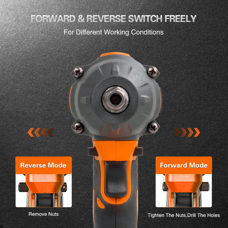 Electric Cordless 1100N.M High Torque for DW/MK 20V Battery Brushless Motor Electric Impact Wrench Cordless for Car Tyre Removal