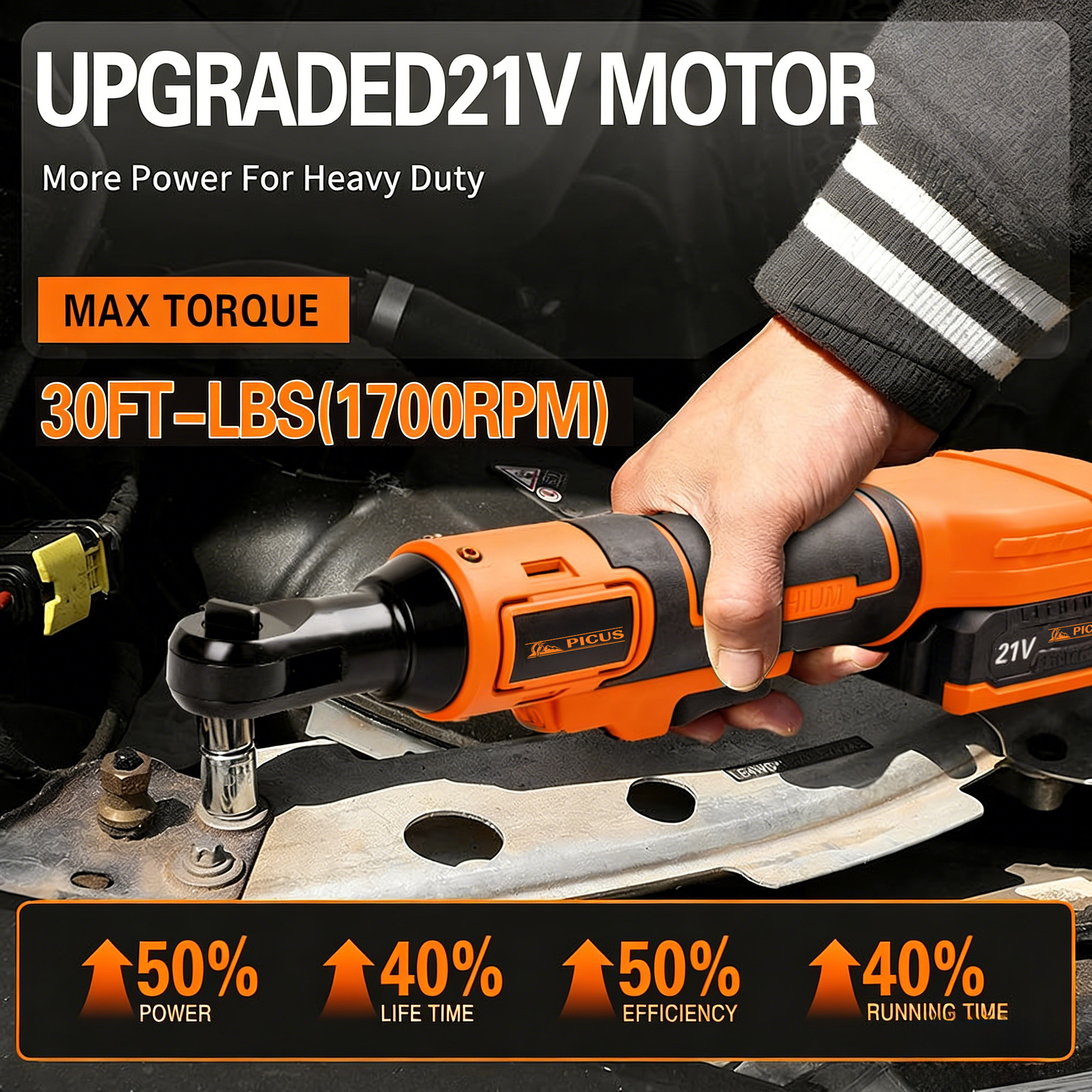 21V High Power Ratchet Wrench Easy to Use Power Wrench Low Price Impact Ratchet Wrench