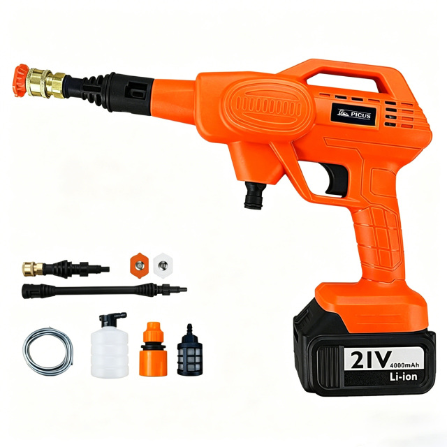Lithium Battery Car Washing Gun Water Gun Strong Water Column Fast Cleaning Sufficient Power