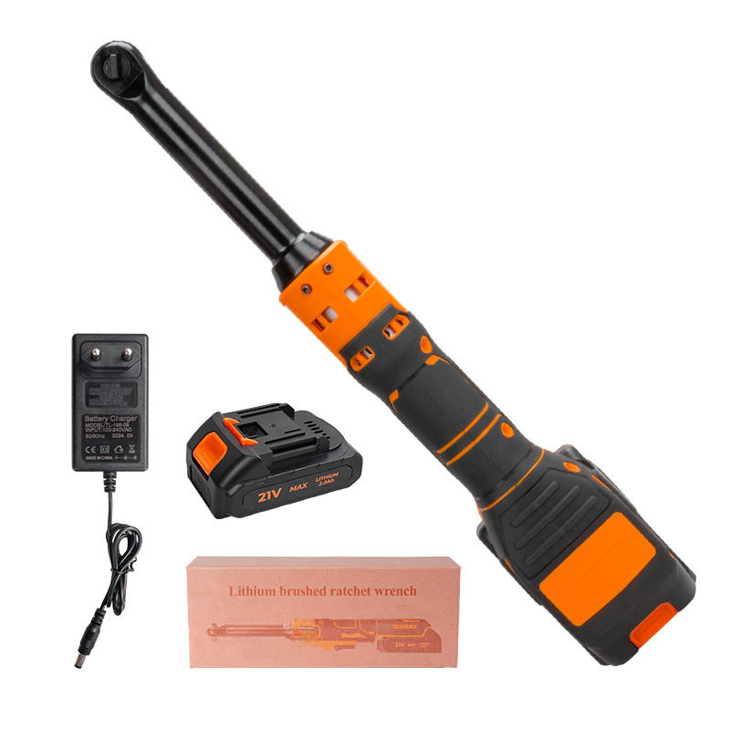 21V Industrial & DIY Grade Long Reach Electric Ratchet Wrench with Lithium-Ion Battery for Extended Runtime Powerful Performance