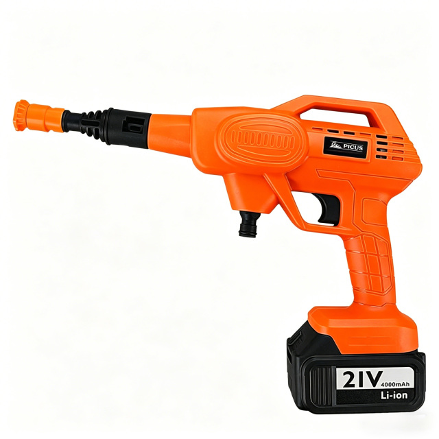 Lithium Battery Car Washing Gun Water Gun Strong Water Column Fast Cleaning Sufficient Power
