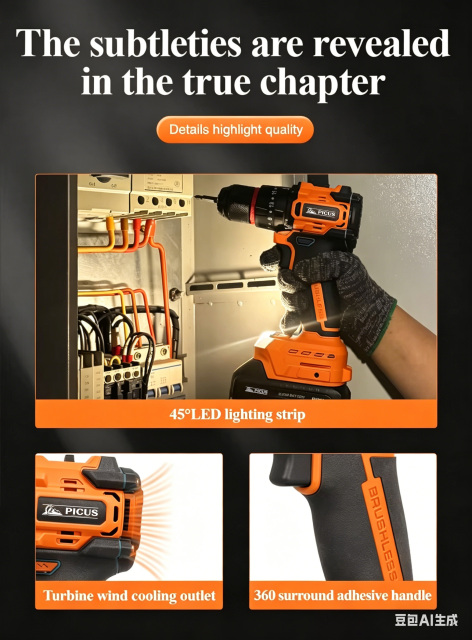 Multi-Function Portable 21V Lithium Electric Impact Cordless Power Drill with Cheap Price OEM Supported Hand Tools