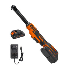 21V Industrial & DIY Grade Long Reach Electric Ratchet Wrench with Lithium-Ion Battery for Extended Runtime Powerful Performance