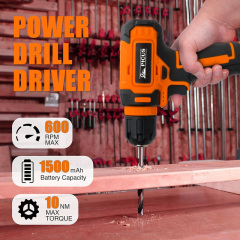 Customizable 8V Wireless Electric Impact Drill Machine 10mm Cordless Power Lithium Battery Tool Box Variable Speed OEM Drill Set