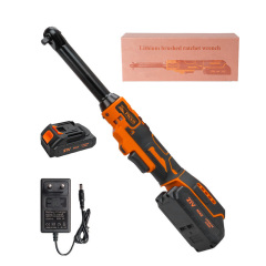 21V Industrial & DIY Grade Long Reach Electric Ratchet Wrench with Lithium-Ion Battery for Extended Runtime Powerful Performance