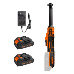 21V Industrial & DIY Grade Long Reach Electric Ratchet Wrench with Lithium-Ion Battery for Extended Runtime Powerful Performance