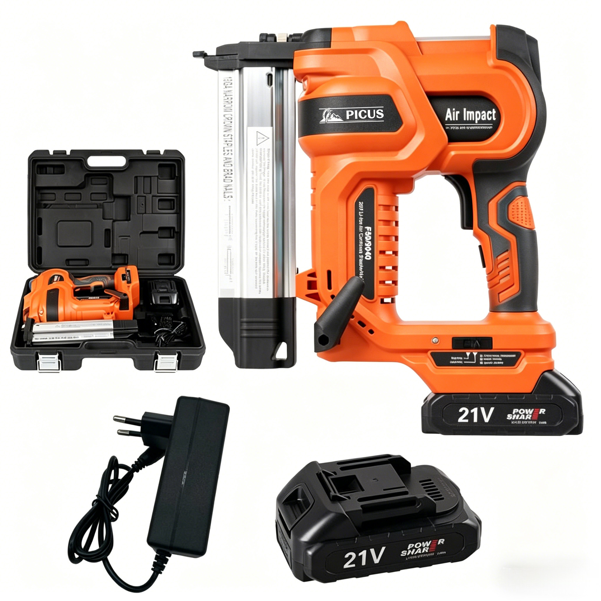 Heavy Duty Power PASLOD NAIL GUN Nail Gun Cordless Air Nail Gun for Wood Power Tools Set