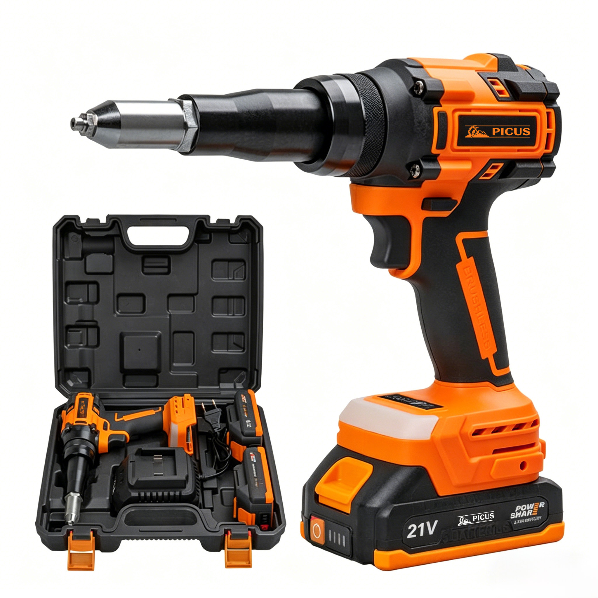 Automatic Cordless Pulling Riveter Lithium Battery Brushless Rivet Gun for Vehicle Modification Rivet Gun in Auto Industry