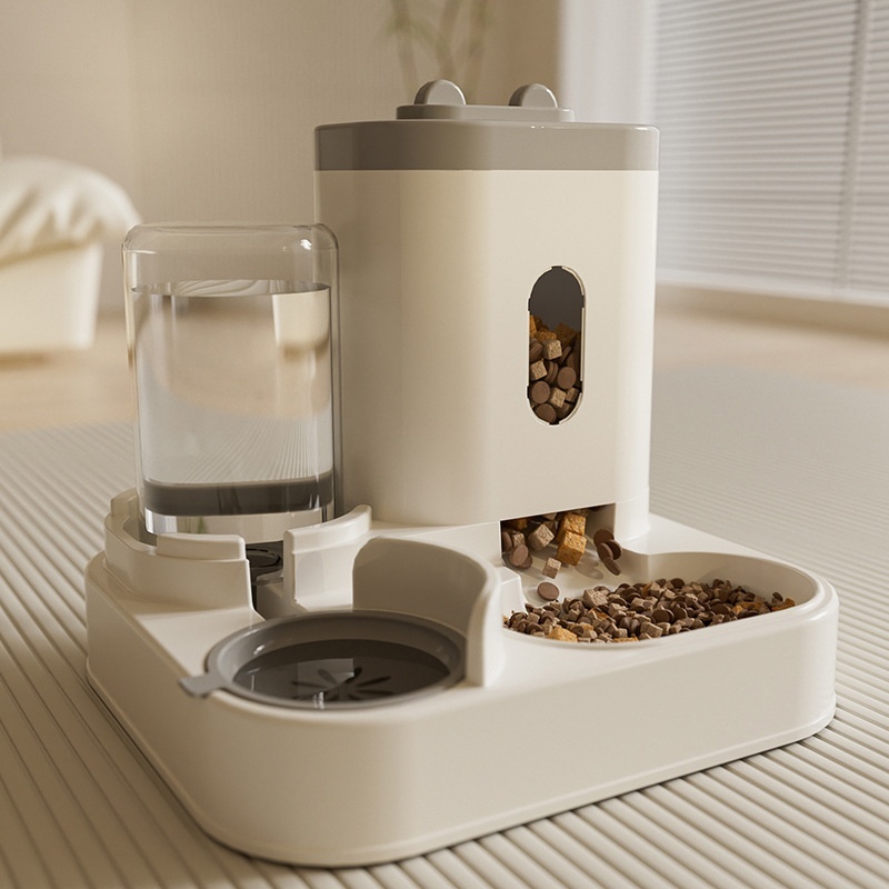 Two-in-one Water Dispenser Automatic Cat Dog Feeder