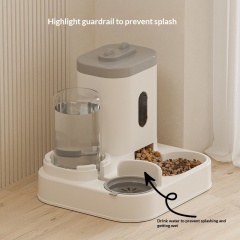 Two-in-one Water Dispenser Automatic Cat Dog Feeder
