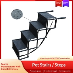Foldable Dog Cat Pet Ladder Step Stairs