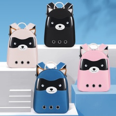Foldable Portable Cartoon Design Cat Carrier Backpack