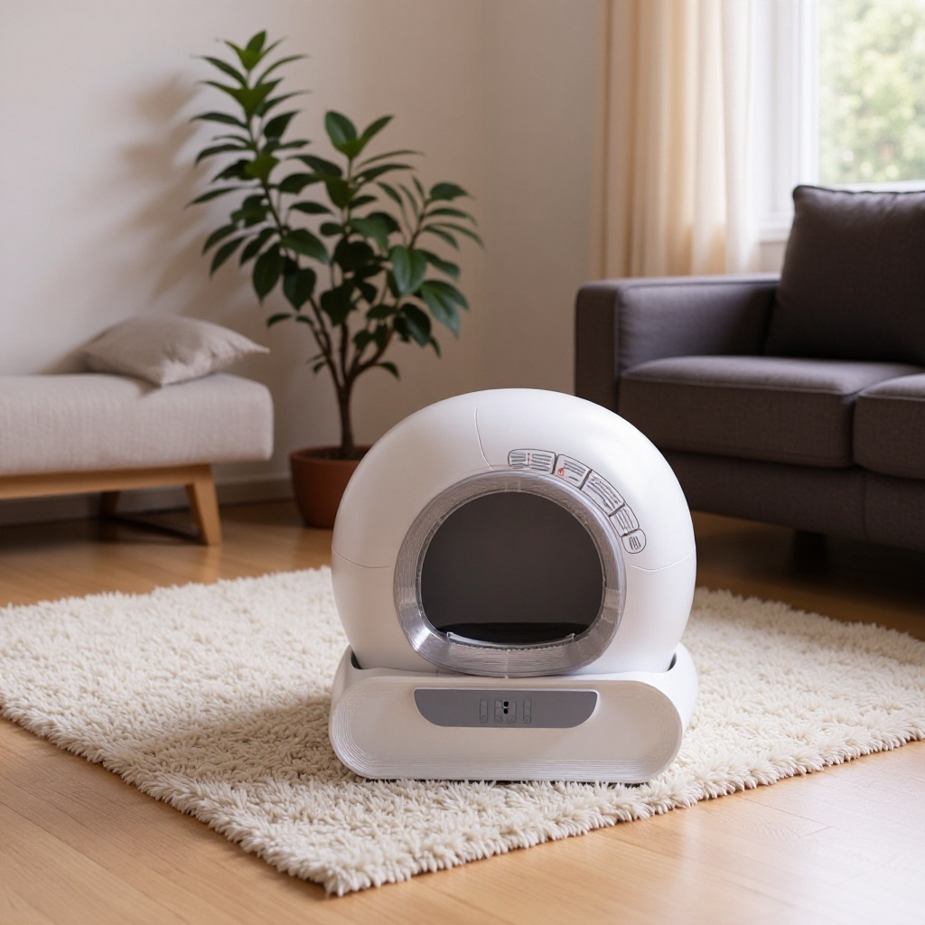 Self Cleaning Remote Monitoring Smart Cat Litter Box