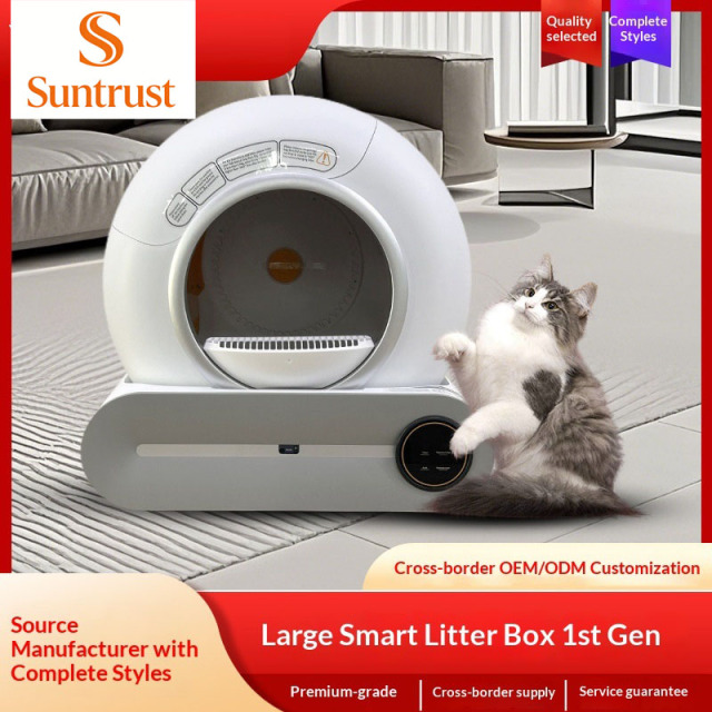 Large Big Closed Drum Automatic Cat Box