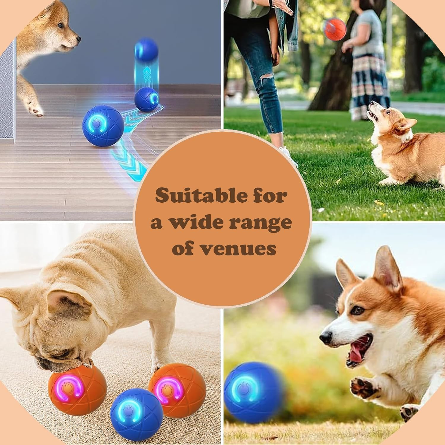 Smart Jumping Vibrating Interactive Dog Bouncing Ball