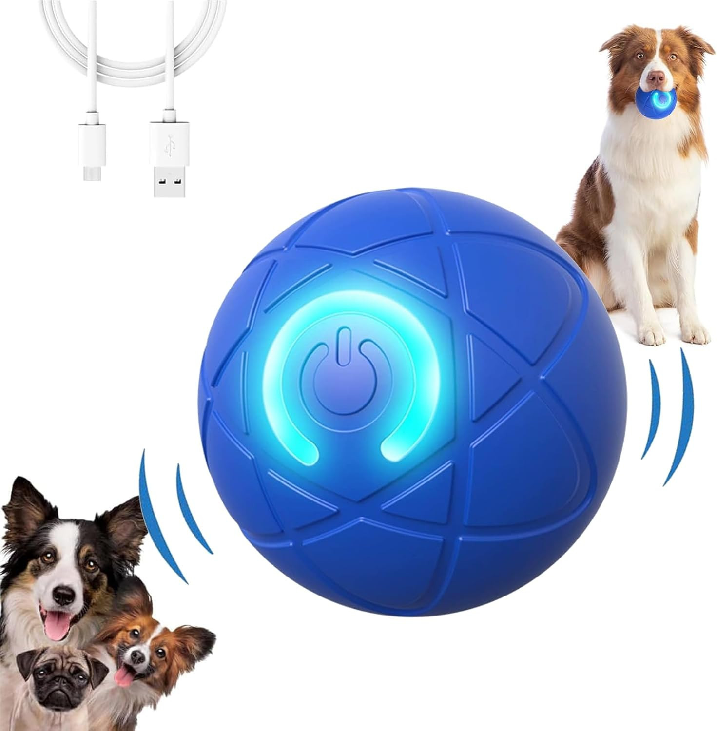 Smart Jumping Vibrating Interactive Dog Bouncing Ball