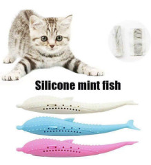 Cat Toothbrush Artificial Fish Silicone Toy