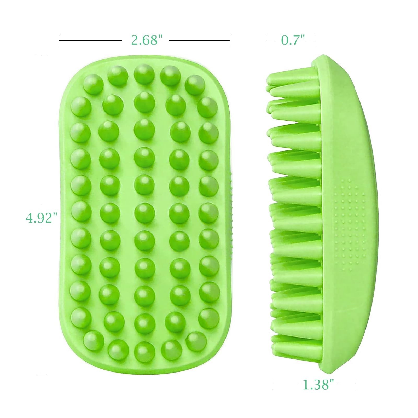 Silicone Dog Pet Bath Brush for Shedding Grooming Massage