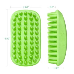 Silicone Dog Pet Bath Brush for Shedding Grooming Massage