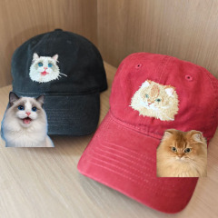 Custom Pet Photo Duckbill Embroidered Hat